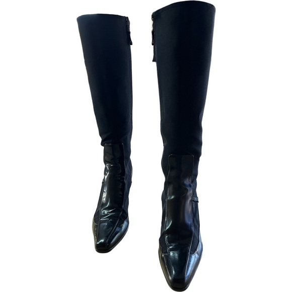 PRADA Black knee high boot size 7 (Euro 37) - Picture 1 of 8